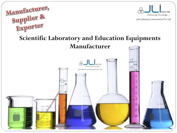 Scientific Laboratory and Education Equipments Manufacturer - JLab