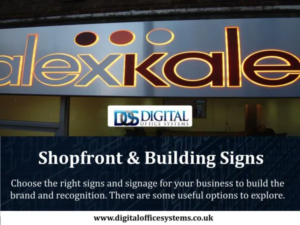 Shopfront & Building Signs