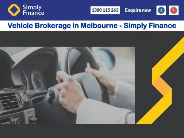 Vehicle Brokerage in Melbourne - Simply Finance