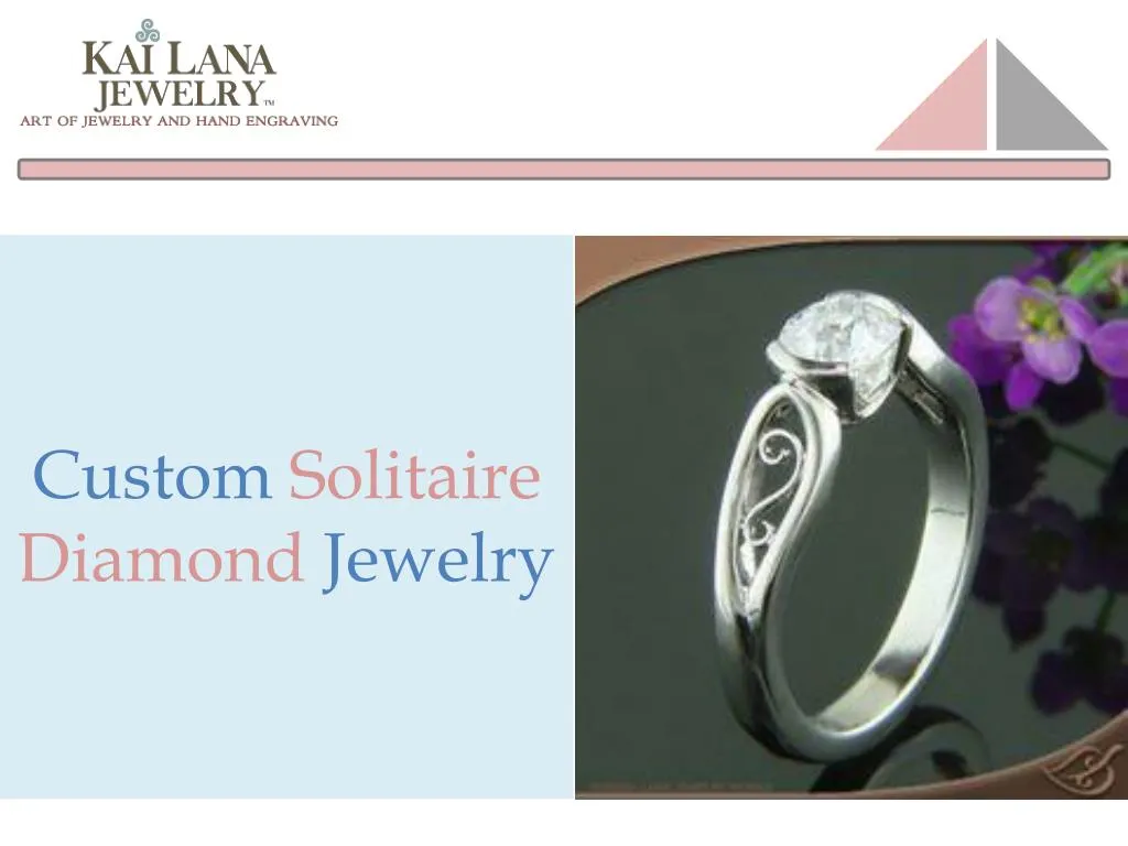 custom solitaire diamond jewelry
