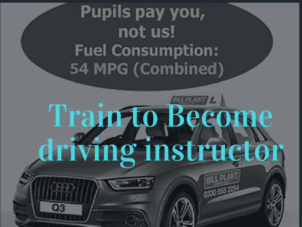 train to become driving instructor