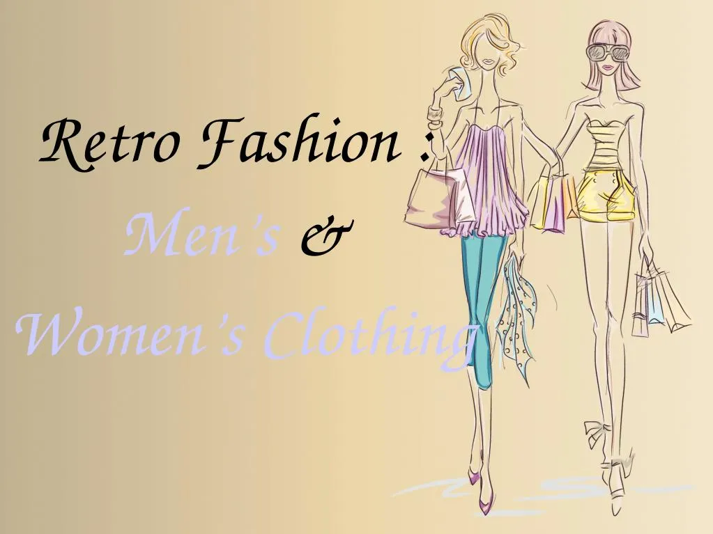 retro fashion men s women s clothing