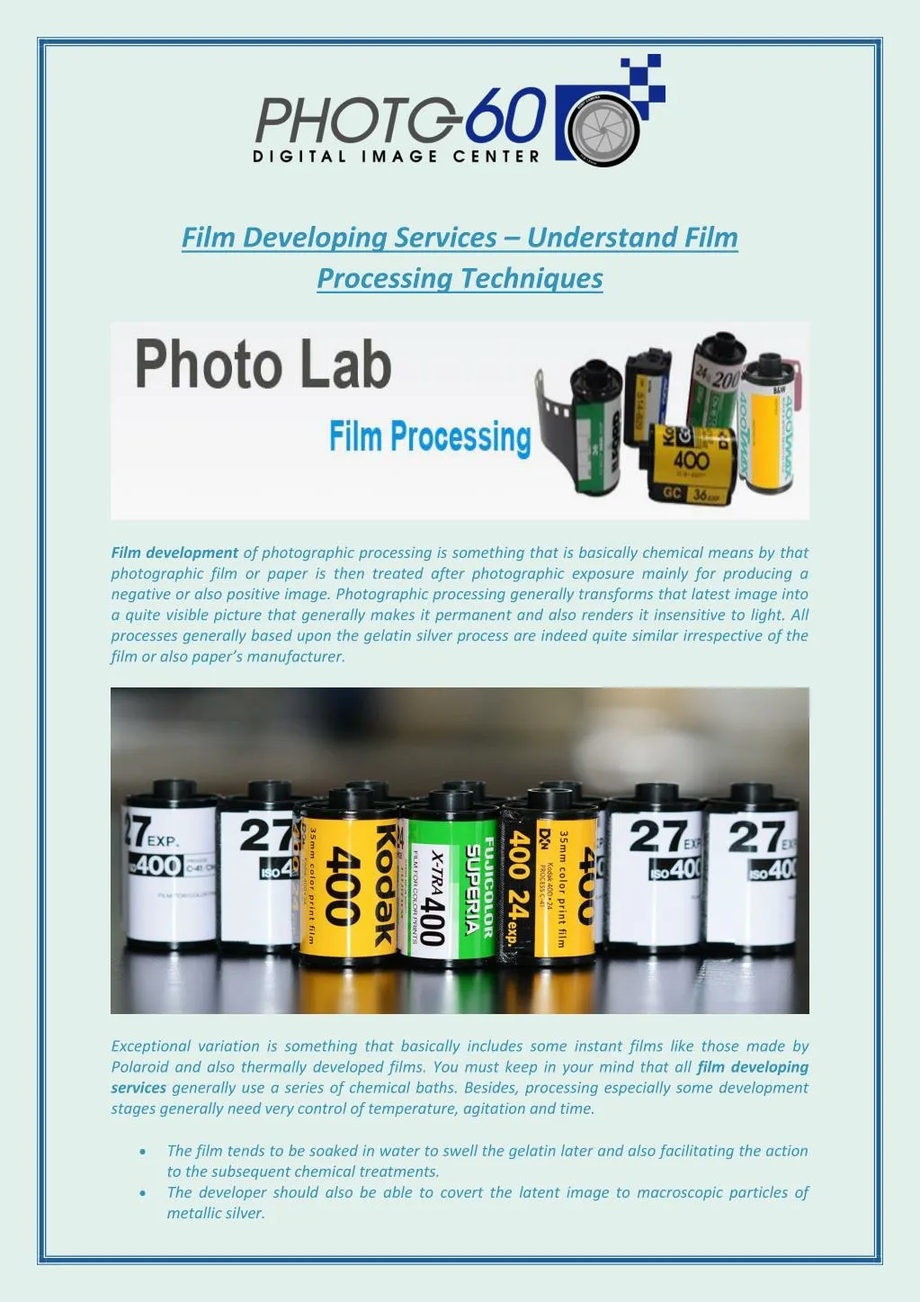 film developing services understand film