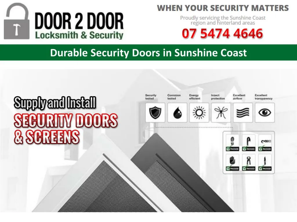 durable security doors in sunshine coast
