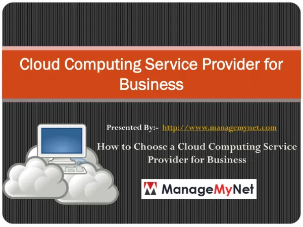 Tips to Select a Cloud Computing Service Provider for Business