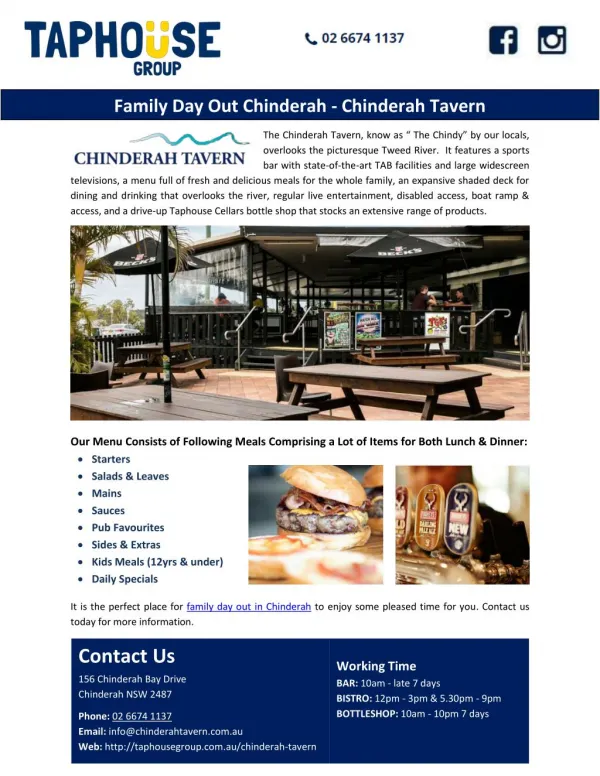 Family day out in Chinderah-Chinderah Travern