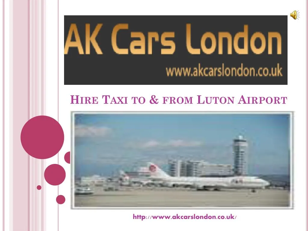 hire taxi to from luton airport