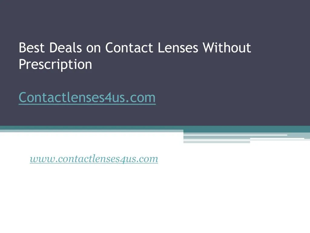 best deals on contact lenses without prescription contactlenses4us com
