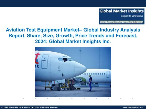 Global Aviation Test Equipment Market: Industry Analysis and Opportunity Assessment 2017 - 2024