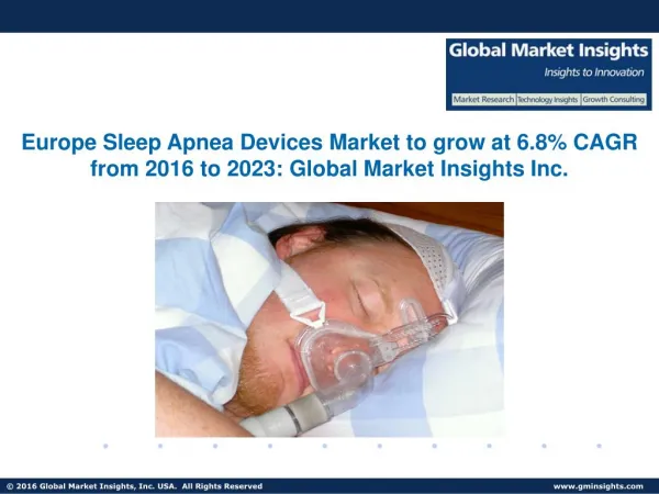 Sleep Apnea Devices Market to grow at 7% from 2016 to 2023