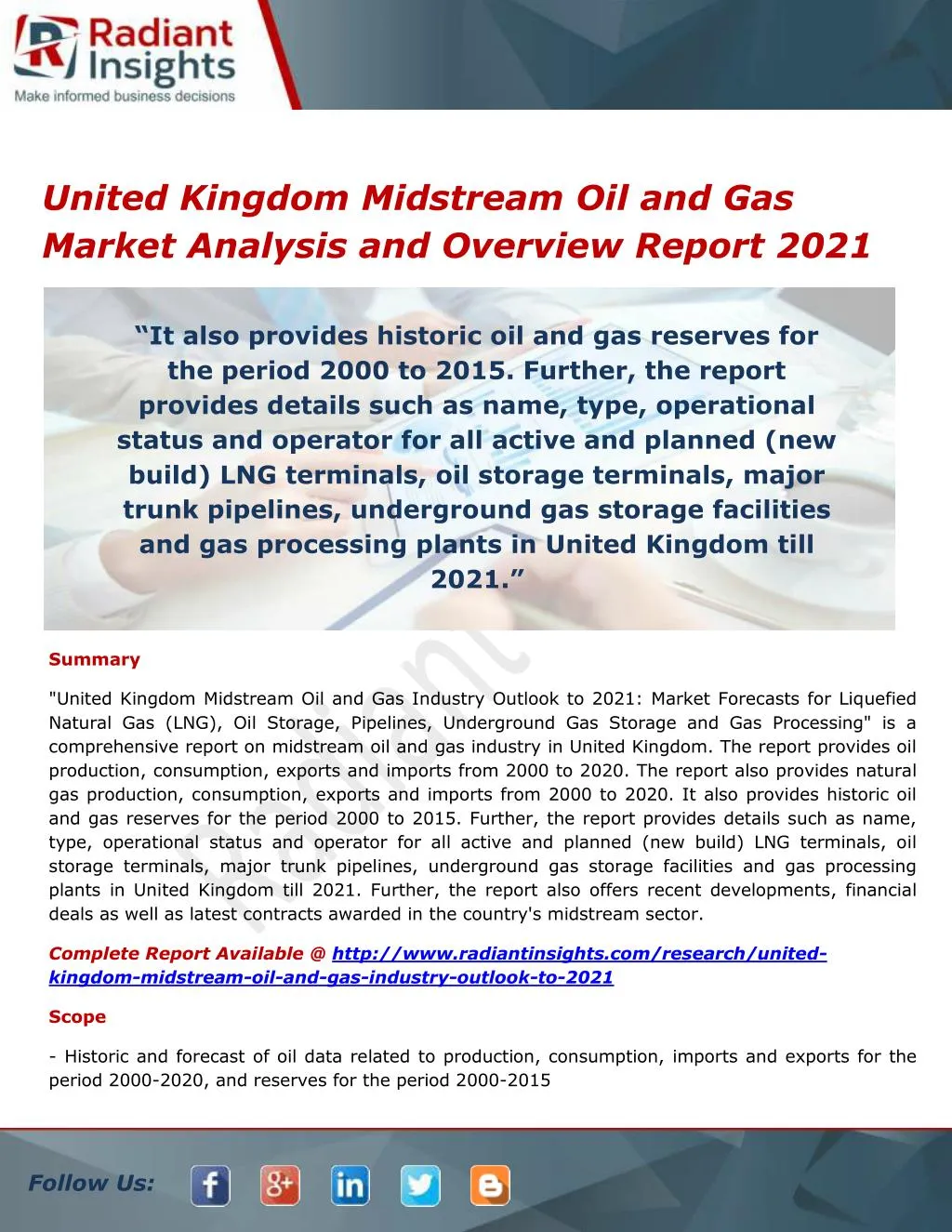 united kingdom midstream oil and gas market