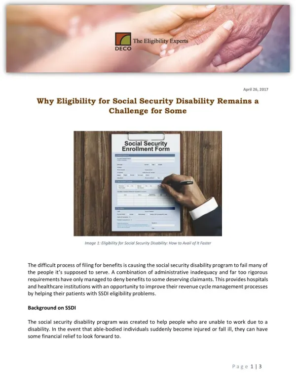 Why Eligibility for Social Security Disability Remains a Challenge for Some