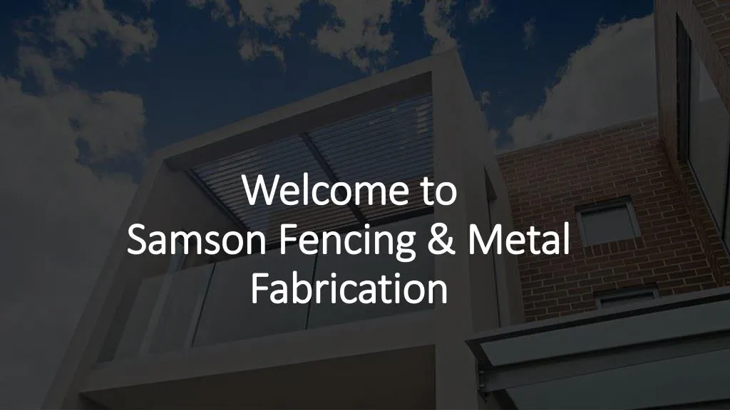 welcome to samson fencing metal fabrication