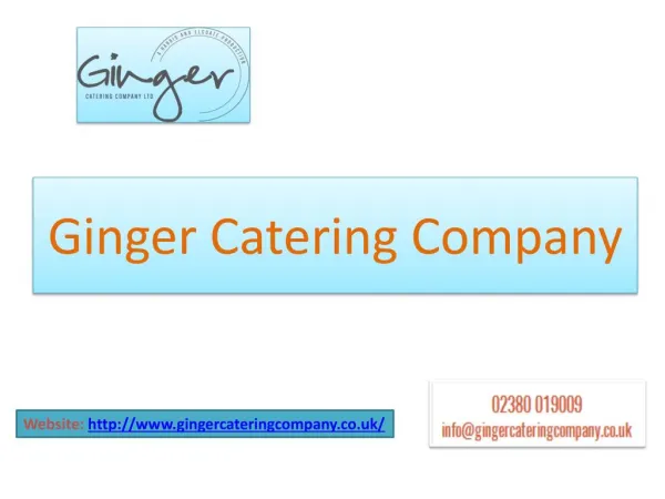 Best Caterers Service In Southampton : Ginger Catering Company