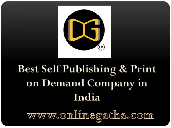 OnlineGatha: Self Publishing in India, Print on Demand in India, Self Book Publisher Lucknow