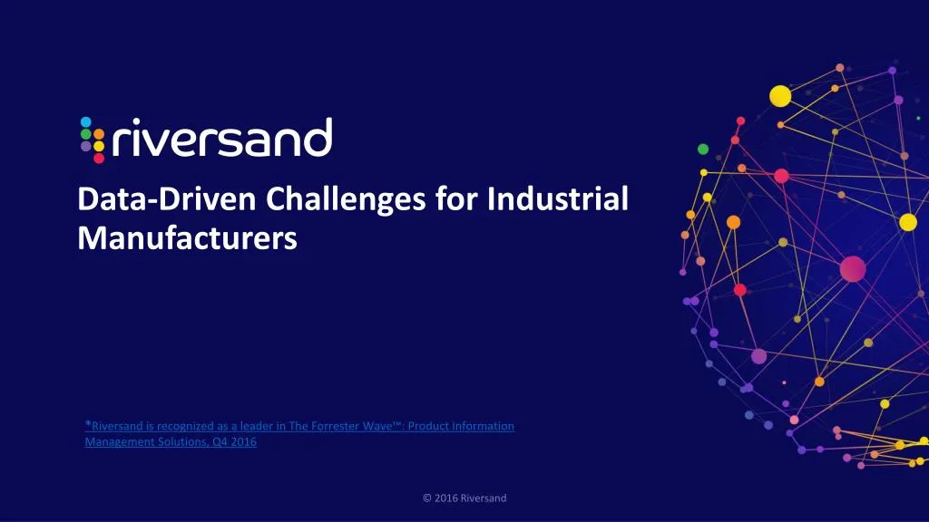 data driven challenges for industrial manufacturers