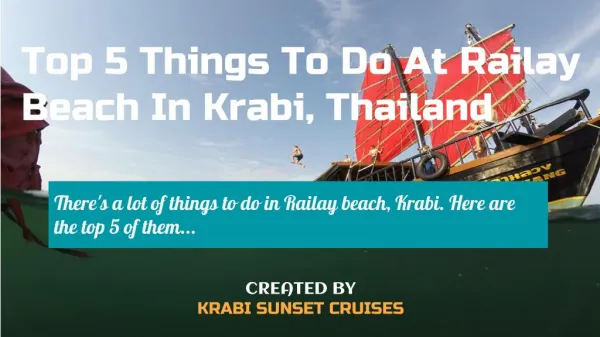 Top 5 Things To Do At Railay Beach In Krabi, Thailand