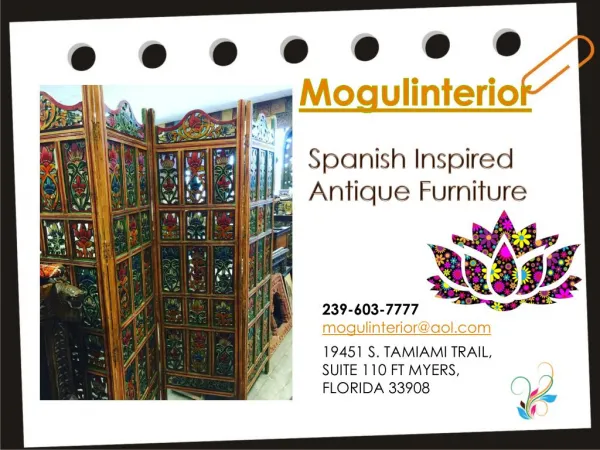 Spanish Inspired Antique Furniture