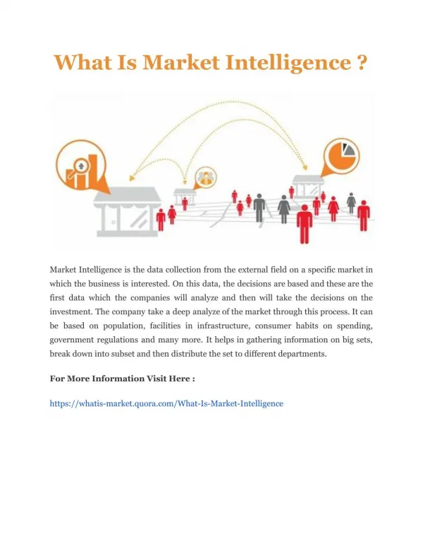 What Is Market Intelligence ?