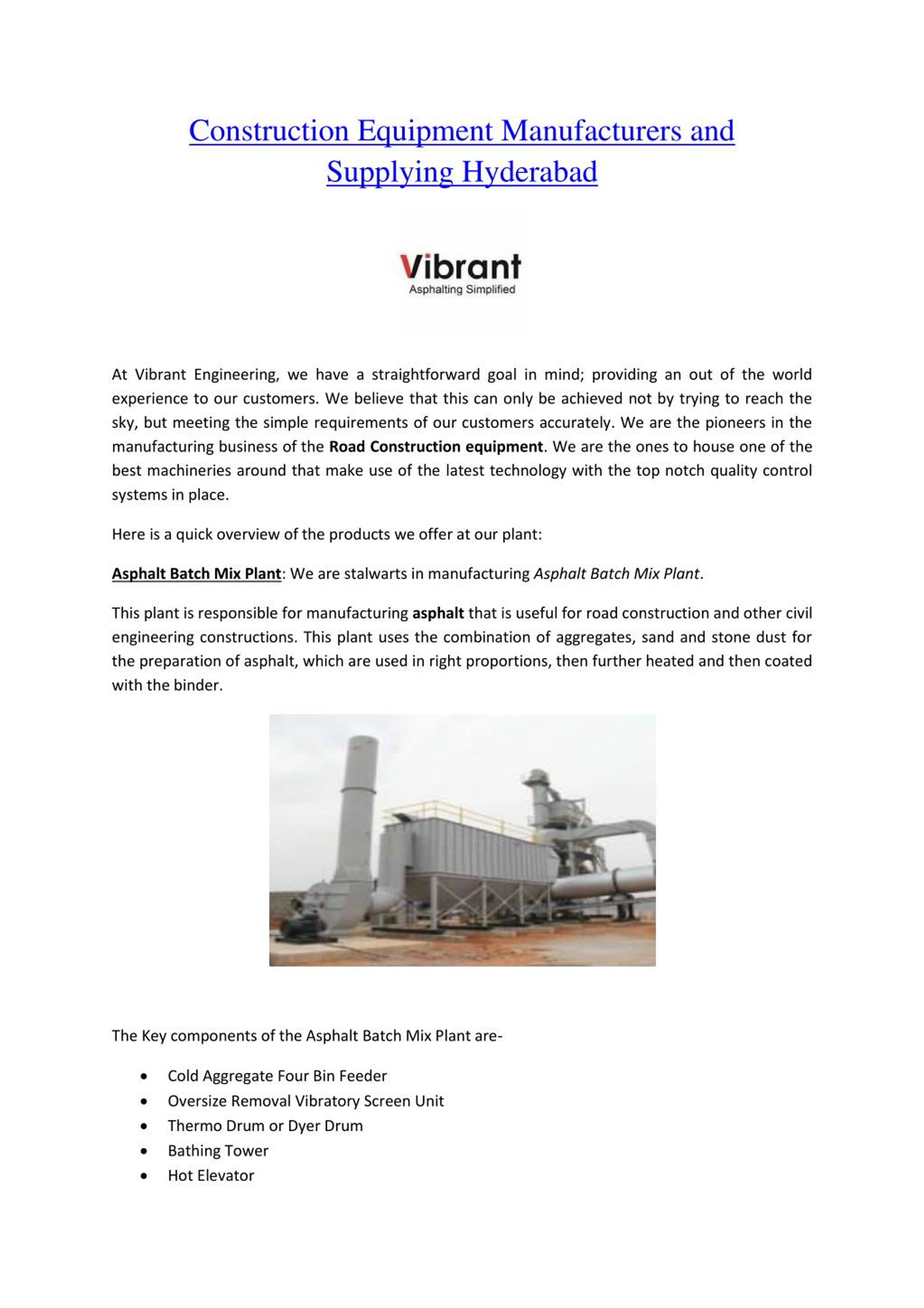 PPT - Construction Equipment Manufacturers PowerPoint Presentation ...