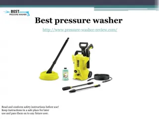 best pressure washer - slide 1