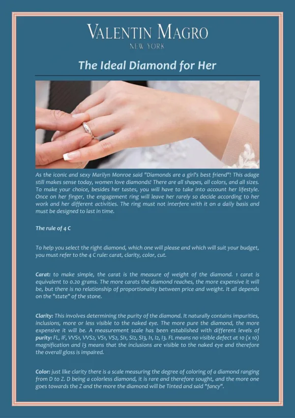 The Ideal Diamond for Her