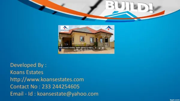 Best Residential Property Developer In Ghana