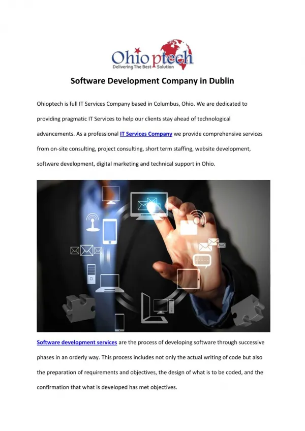 Software Development Company in Dublin