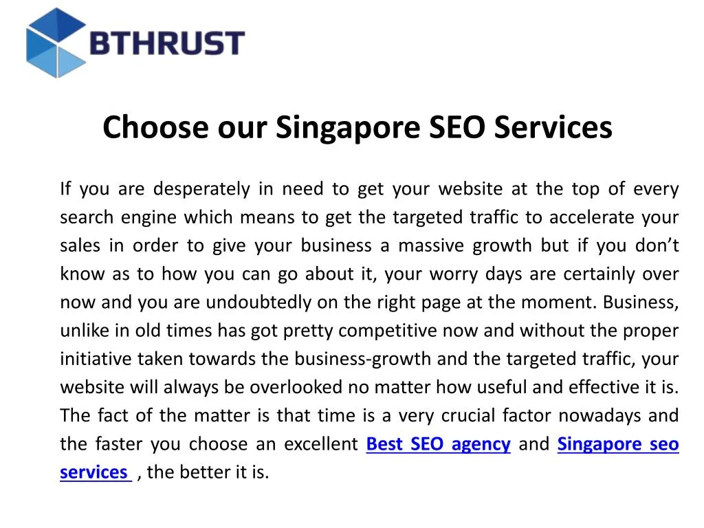choose our singapore seo services