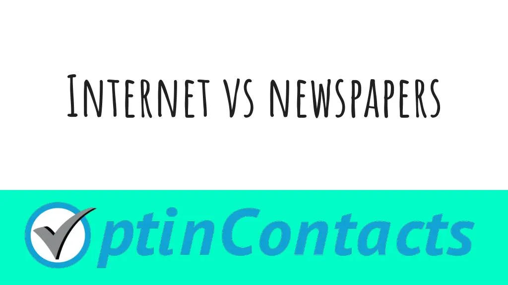 internet vs newspapers