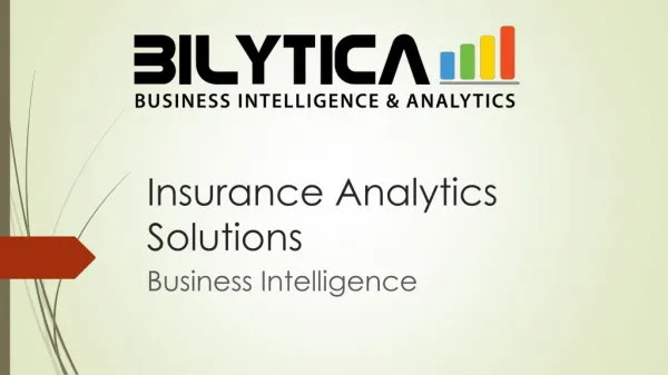 Insurance Analytics Solutions for Business Management