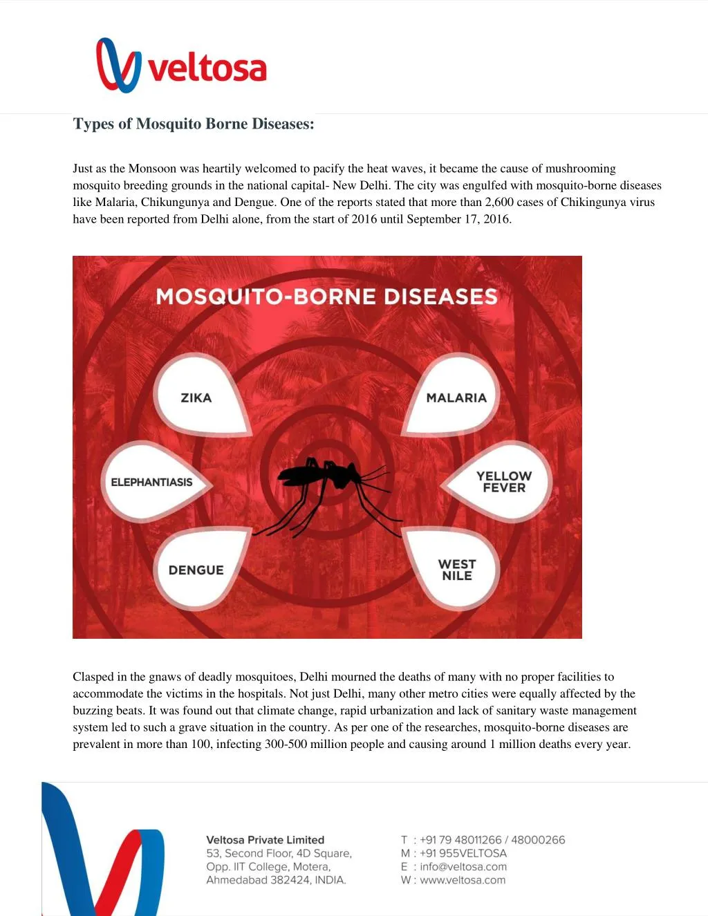types of mosquito borne diseases