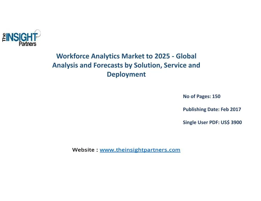 workforce analytics market to 2025 global