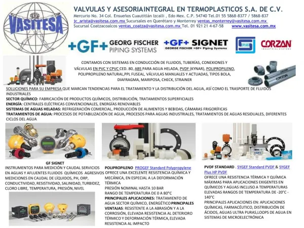 Presentación de VALVULAS Y ASESORIA INTEGRAL EN TERMOPLASTICOS