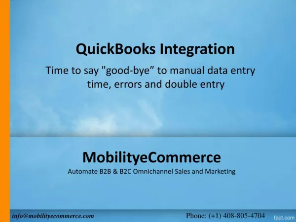 Quickbooks Integration Solution