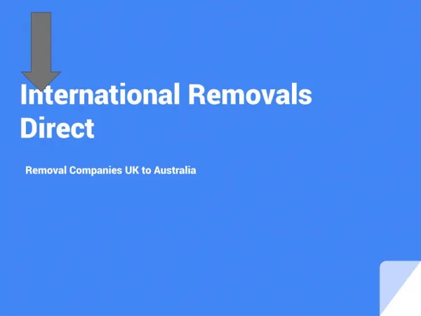 International Removal Companies UK to Australia | Moving Home to Australia