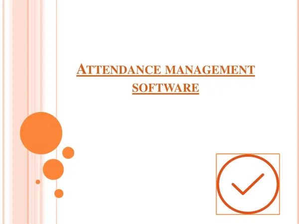 Attendance management software
