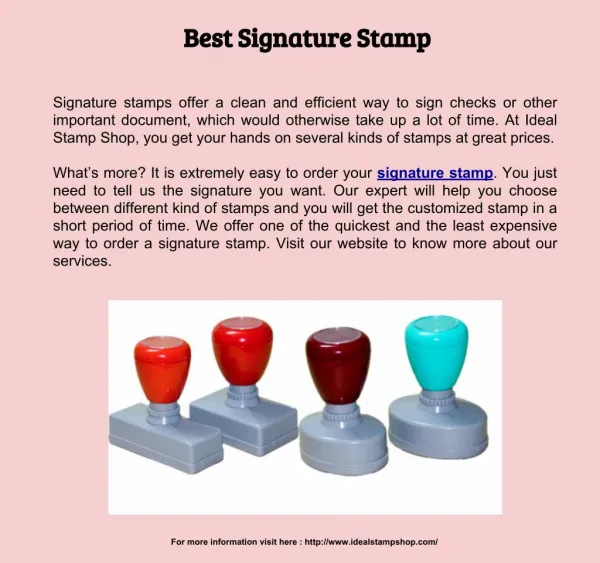 Best Signature stamp