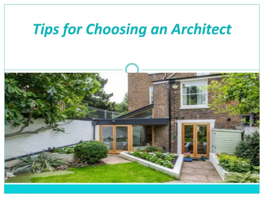 tips for choosing an architect