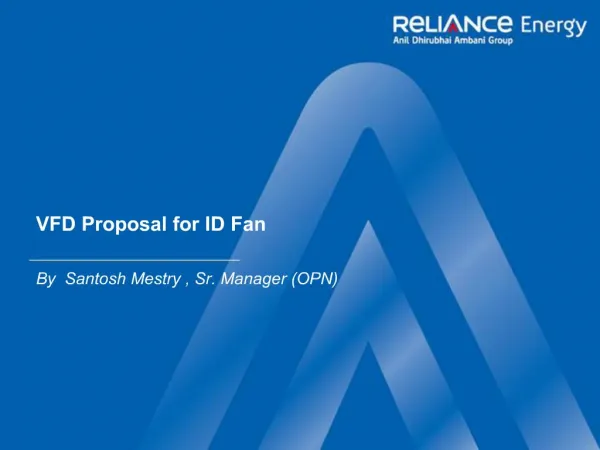 VFD Proposal for ID Fan