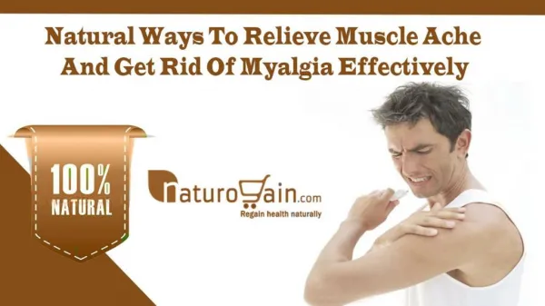 Natural Ways To Relieve Muscle Ache And Get Rid Of Myalgia Effectively