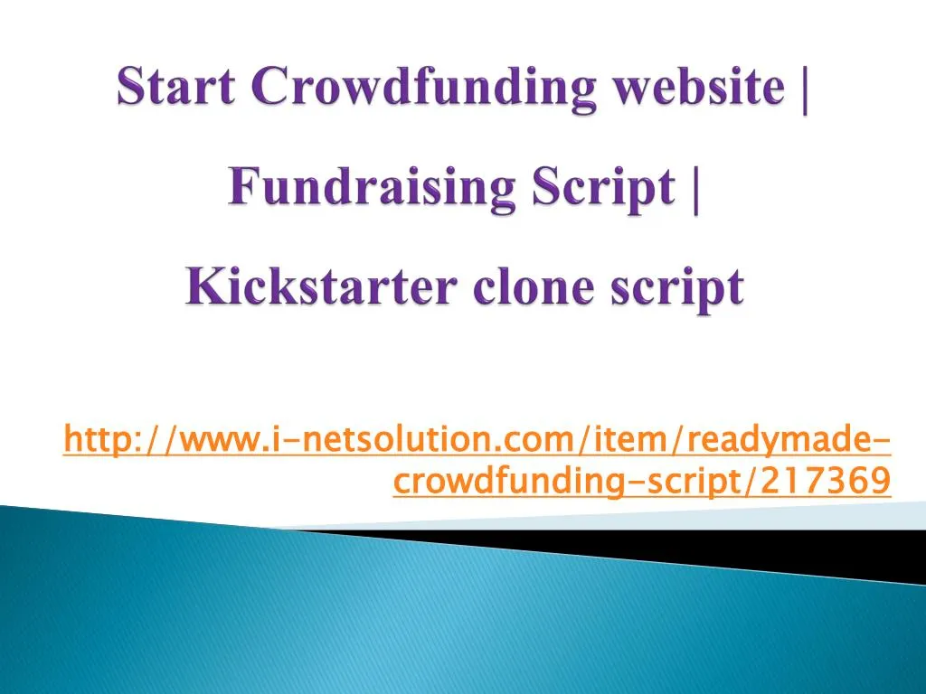 start crowdfunding website fundraising script kickstarter clone script
