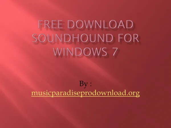 Free Download SoundHound for Windows 7