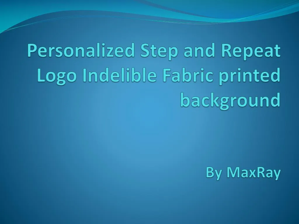 personalized step and repeat logo indelible fabric printed background by maxray