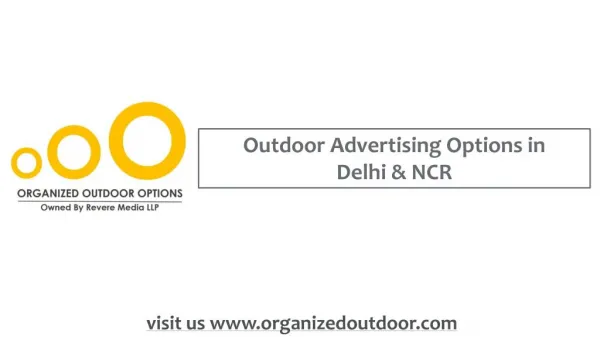 Outdoor Advertising Options in India