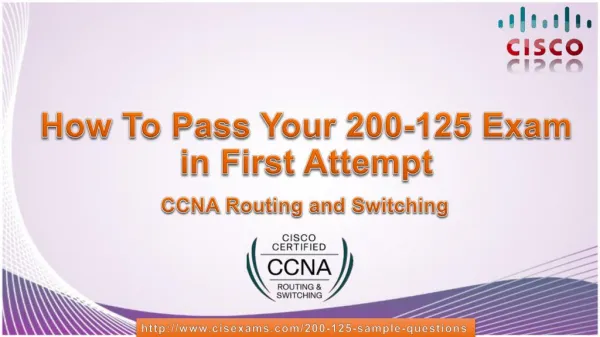 Download Cisco 200-125 CCNA Exam PDF Questions Answers