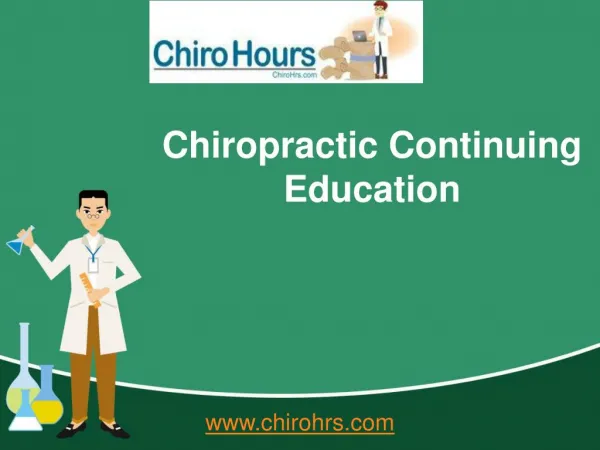 Chiropractic Seminars - Chiro Hours
