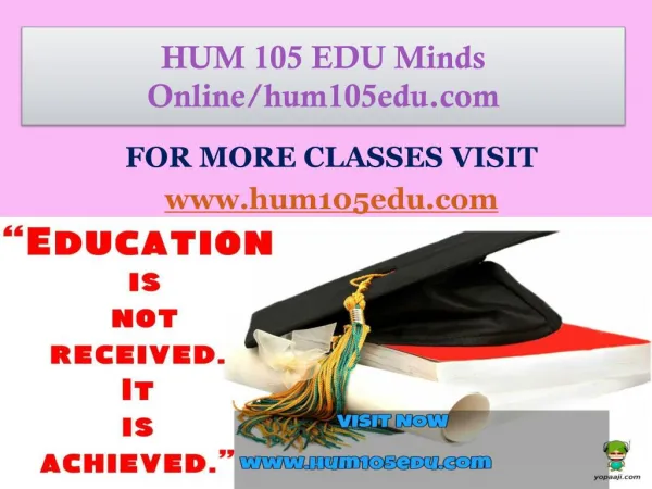 HUM 105 EDU Minds Online/hum105edu.com