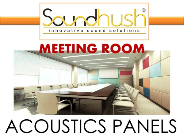Sound Hush-meeting room acoustic panels