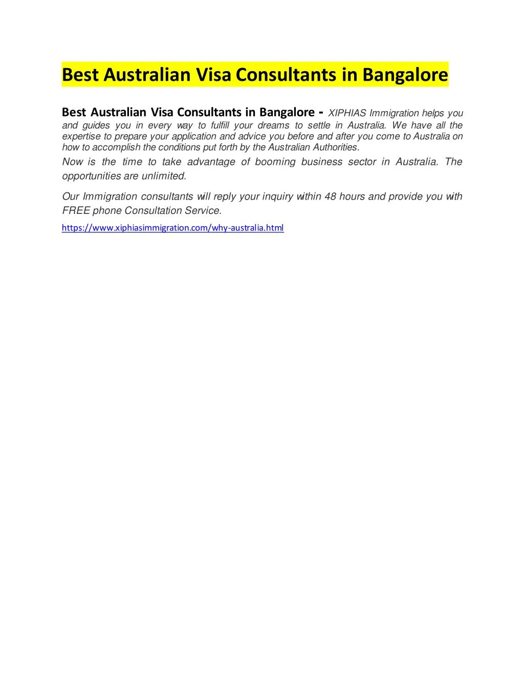 best australian visa consultants in bangalore